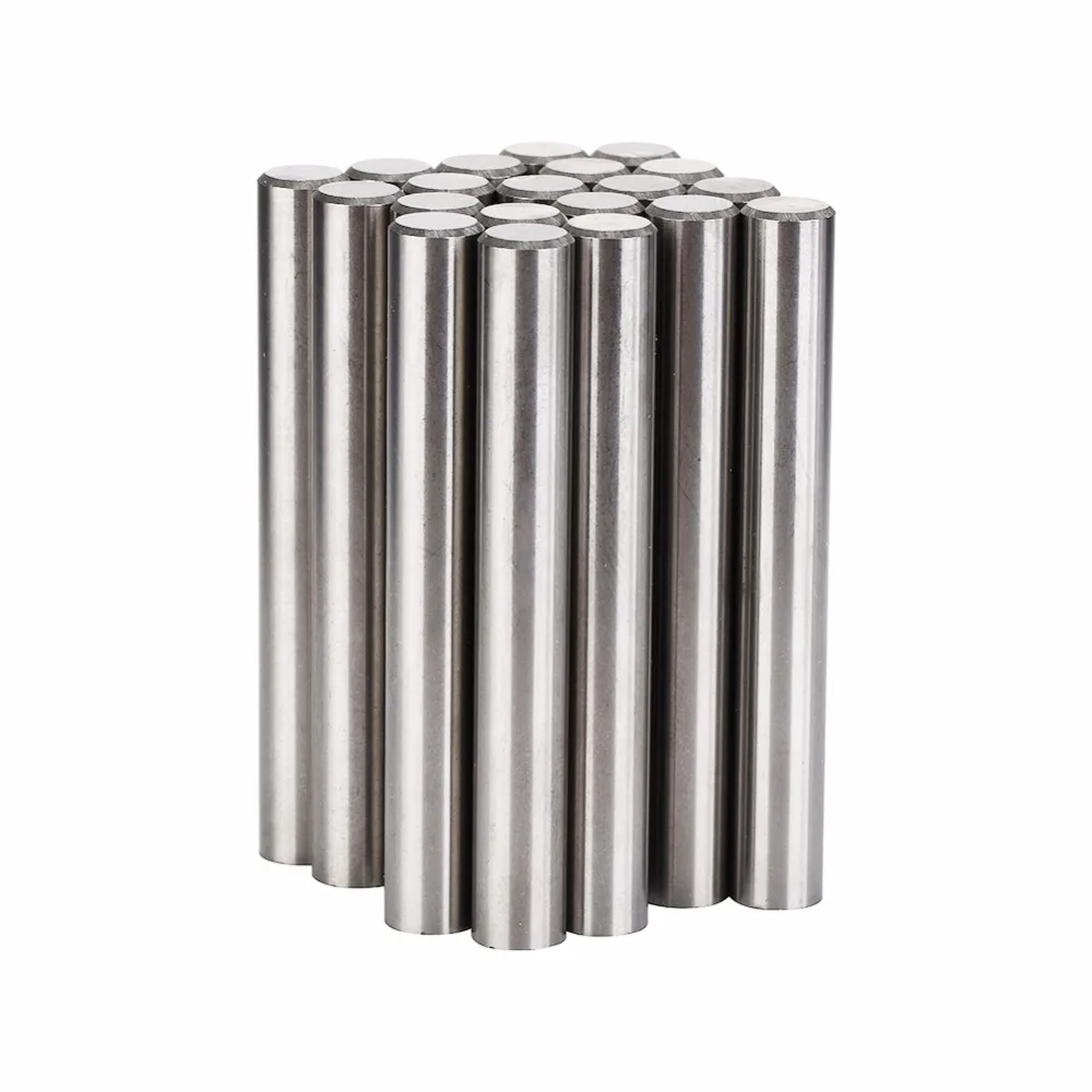 YK20 30pcs/D8*60 Cemented Solid Carbide Rods for Routers and Drills Roughing Cylindrical Tungsten Carbide Rod