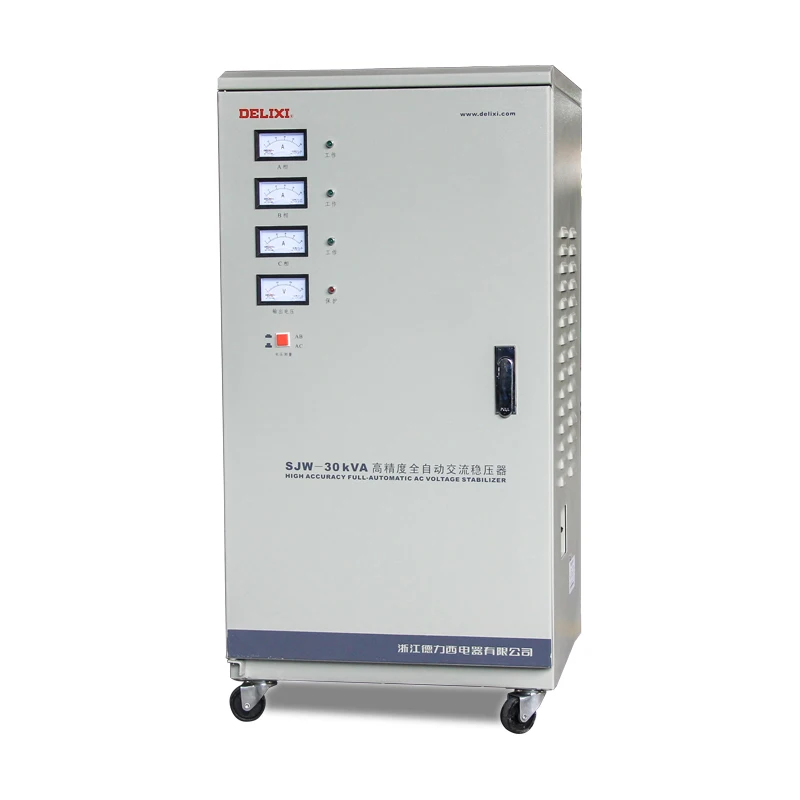 

SJW-30000VA 30KW Industrial Three Phase 380V SVC Purification Voltage Stabilizer high precision Voltage Regulator Variac 30KVA