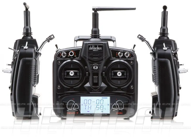 Original Walkera RC drone Remote Control Devo 7 DEVO7 transmitter 7 Channel DSSS 2.4G Transmiter + RX701 Receiver