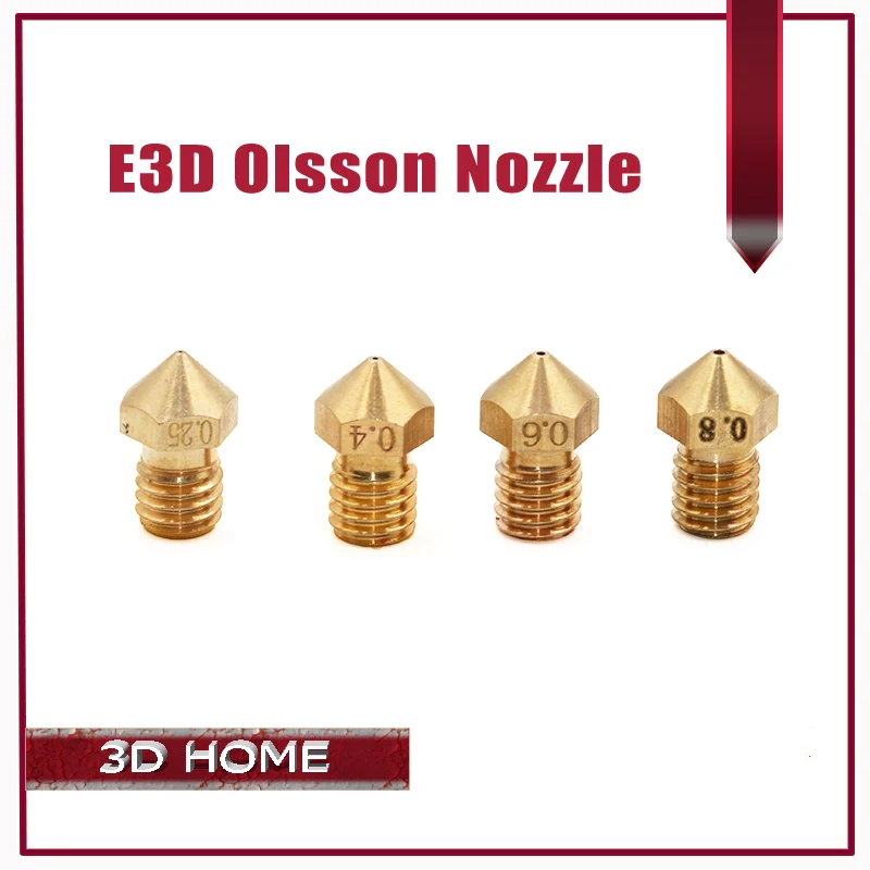 

Ultimaker 2 + UM2 0.25 0.4 0.6 0.8mm Extended E3D heater hotend Olsson block nozzle for 1.75mm/3.0m filament