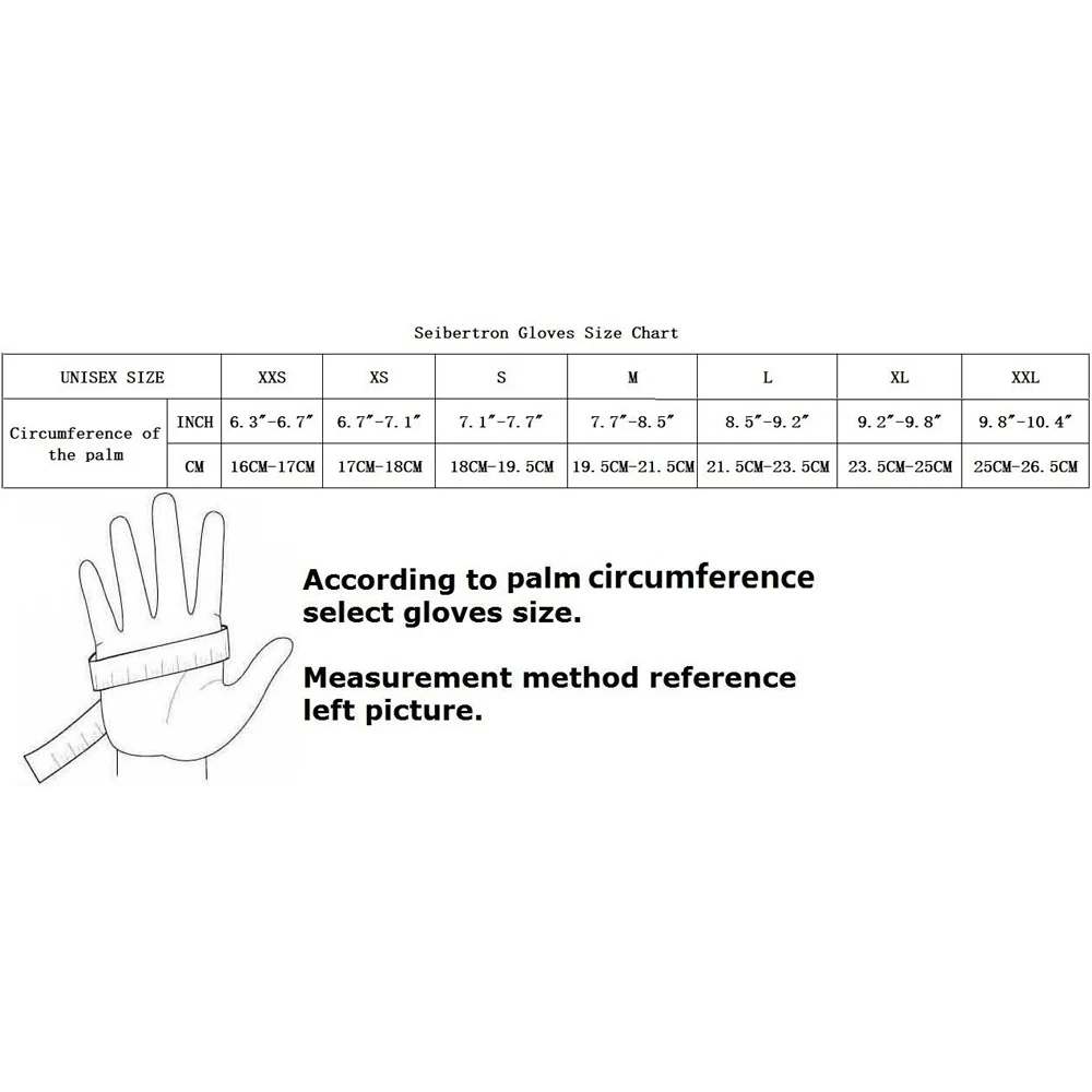 Seibertron High-Vis Resistant Reducing Anti-Impact Mechanics Heavy Duty Safety GlovesSport Motorcycle Gloves S M L XL 2XL