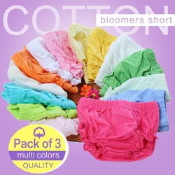 Baby girl's Bloomers Ruffle Combed Cotton Shorts diaper covers toddler fashion cute Briefs underwear Kids puff panties6-12-24mth