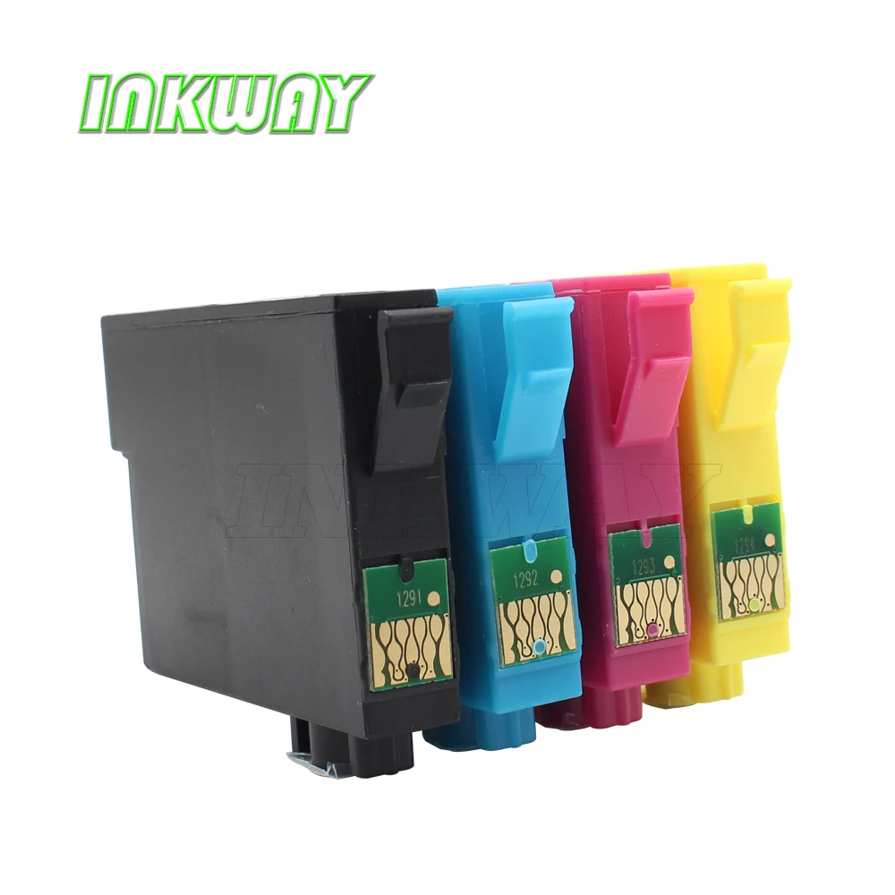 INK WAY 10 pack  Compatible T1291 T1292 T1293 T1294 Ink cartridge for stylus SX235W SX425W SX420W SX438W SX525WD SX535WD Printer