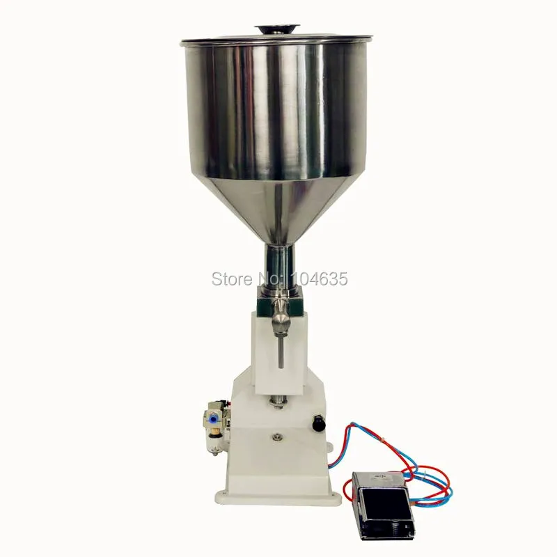 Máquina neumática de llenado de botellas de pasta Manual, relleno de mermelada líquida, crema, champú, pasta de dientes, Cosméticos de miel, cuantitativa, 50ml, A02