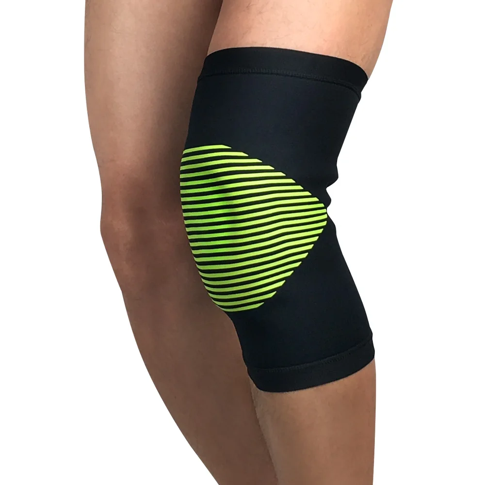 Sports Protection Knee Pads Knee Warmer Striped Pattern Supports Outdoor Sports SPSLF0062