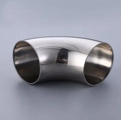 76mm 3" O/D 304 Stainless Steel Sanitary Weld 90 Degree Elbow Pipe Fitting homebew