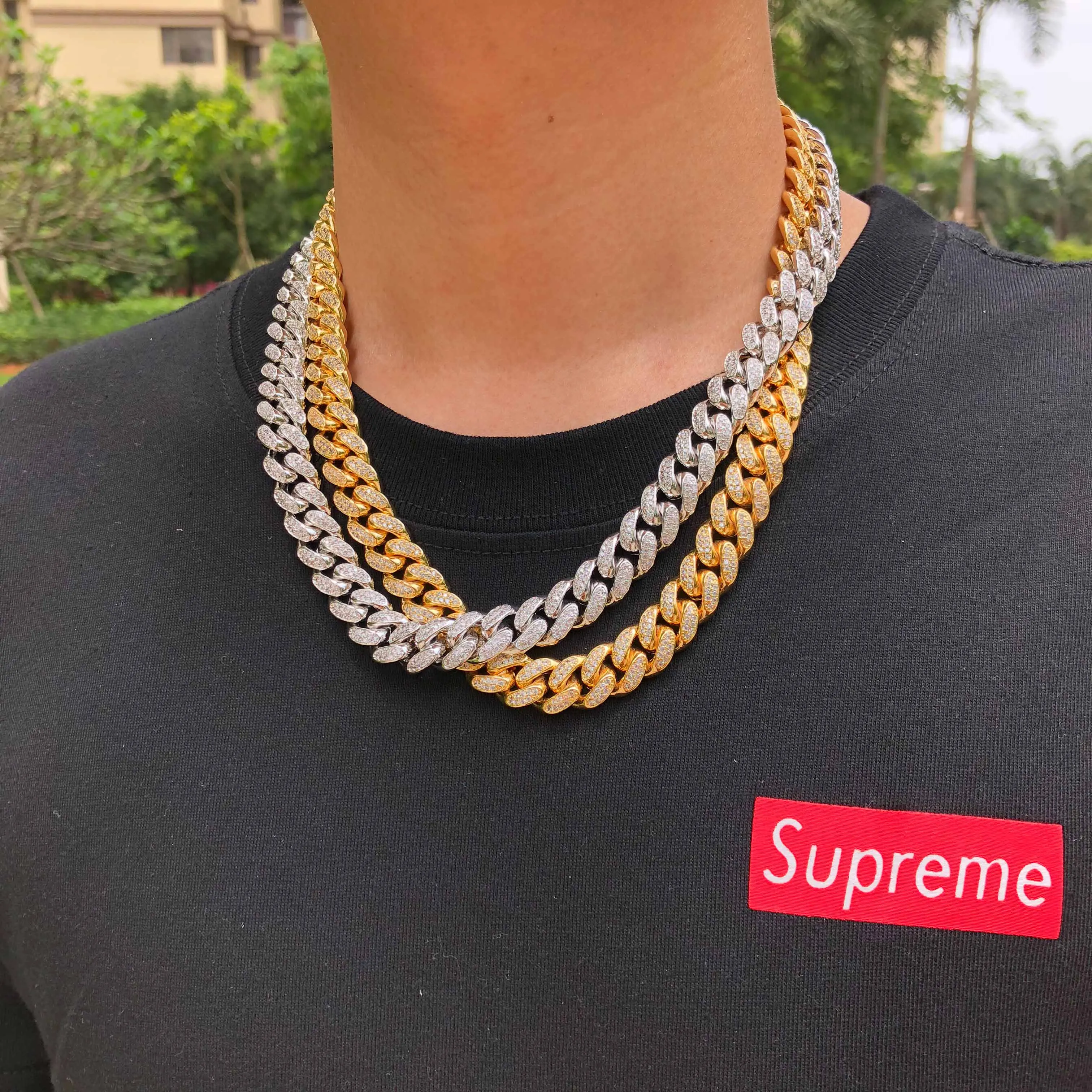 

Iced cuban link chain high quality cuban link chain