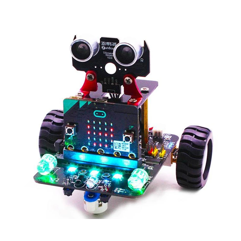 

Yahboom Micro:bit smart robot RC car Remote control smart car kit with IR and APP RC Toys