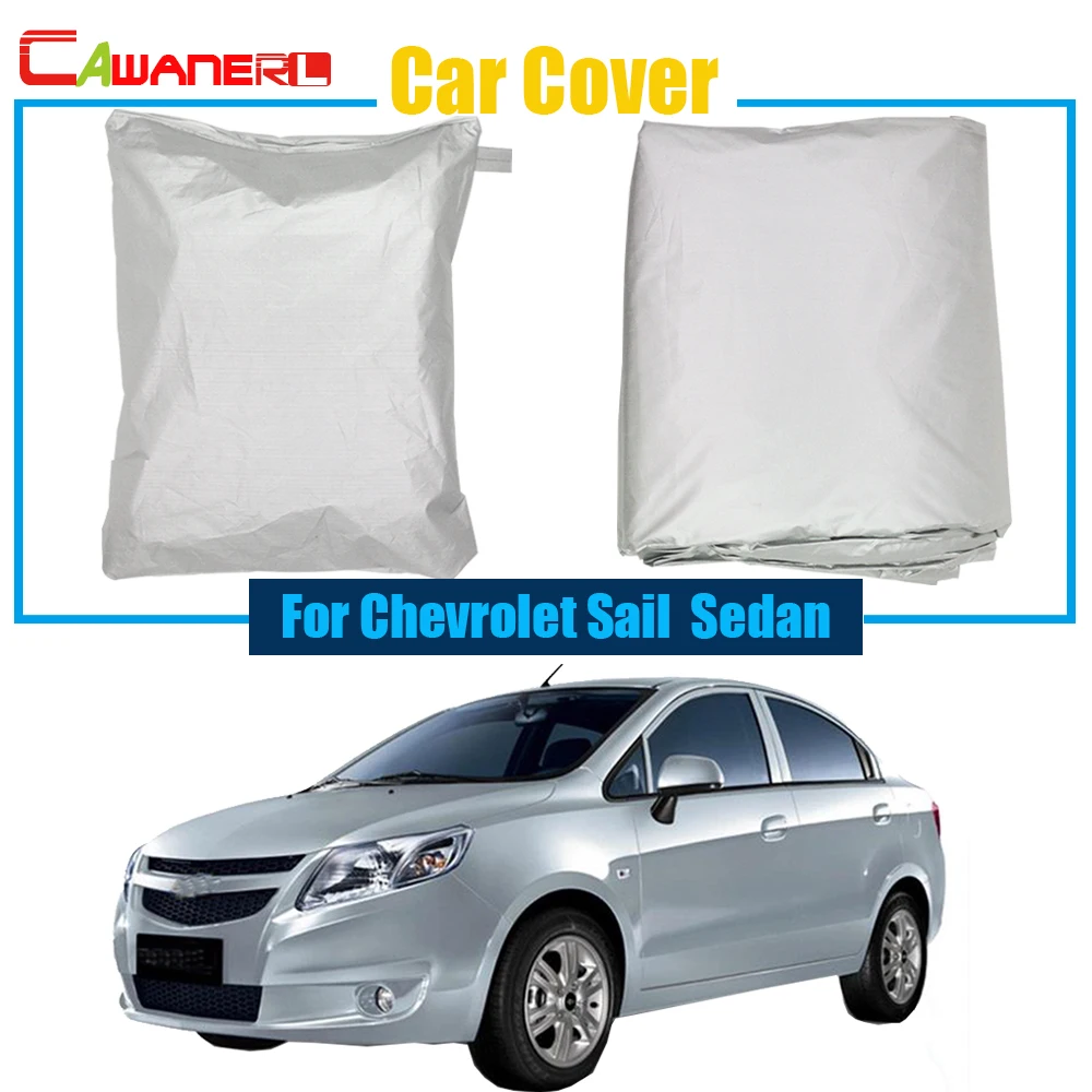 

Cawanerl Car Cover Outdoor Anti UV Rain Snow Resistant Protector Cover Sun Shade Dustproof For Chevrolet Sail Sedan