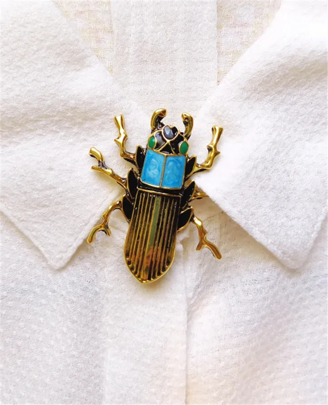 Beetle Brooches for Women Men Gifts Top Enamel Pin  Insect Brooch Jewelry Accessories Wholesale prices