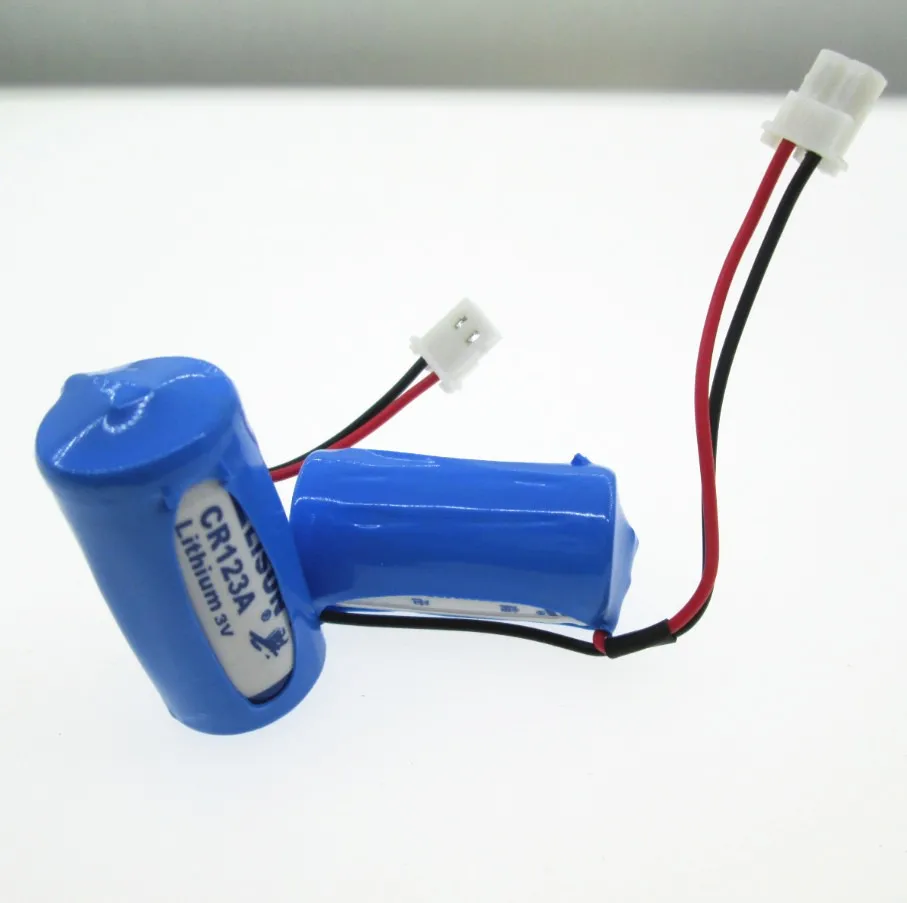 

HOT NEW battery CR123A CR123 123A 123 3V 1500mah PLC lithium Li-ion battery white plug