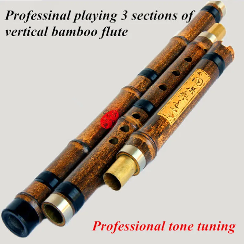 Chinese Vertical Flute XIAO not DIZI Bamboo Flauta Profissional Musical Instrumen flauta de bambu 3 section ture horn xiao tail