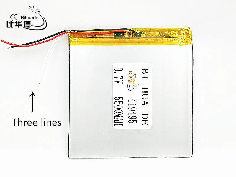 لى بو 3.7 V ، 5500 mAH 3 خط (بوليمر بطارية أيون الليثيوم) بطارية ليثيوم أيون للكمبيوتر لوحي 7 بوصة 8 بوصة 9 بوصة 419495