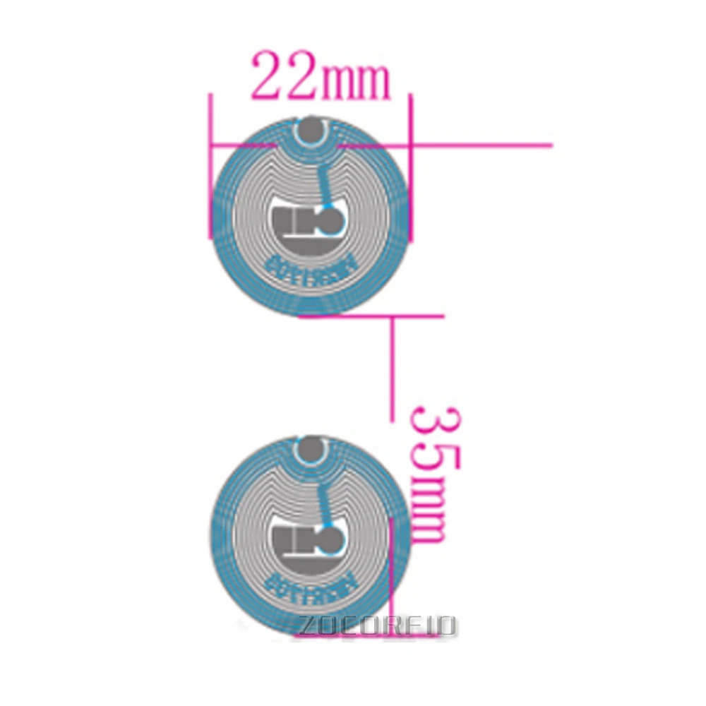 携帯電話用ユニバーサル耐久性タグステッカー,is14443a,ntag213チップ,13.56 mhz,21mm,ntag213,バッチあたり1000個
