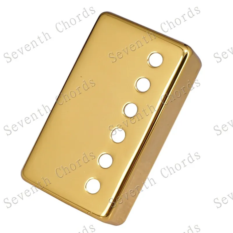 Ein Set mit 2 Stück Messing-Humbucker-Abdeckungen mit 6 Löchern und 6 Saiten für E-Gitarren-Zubehör, in drei Farben. – Detail 14