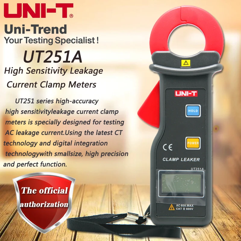 UNI-T UT251A high precision clamp leakage current meter 60A leakage ammeter data storage RS-232 transmission automatic shutdown