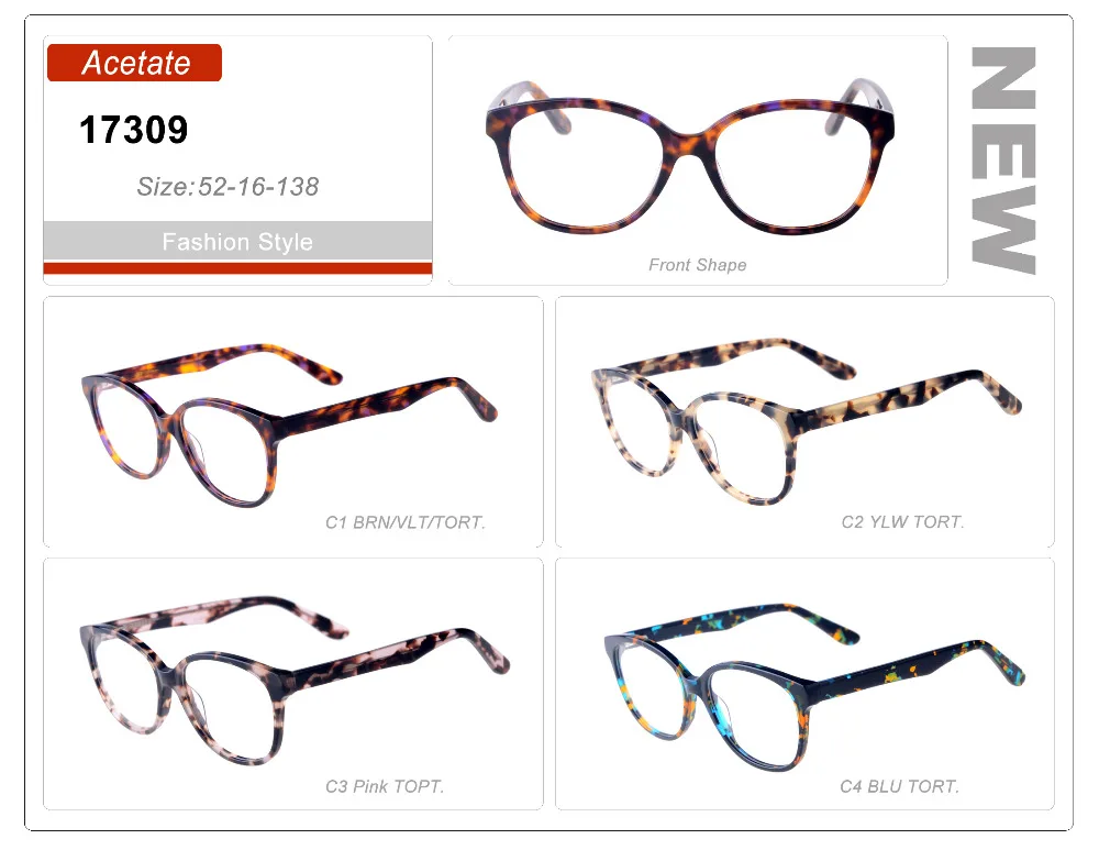 

Eye wonder Wholesale Women Havana Glasses Frames Optical Eyewear