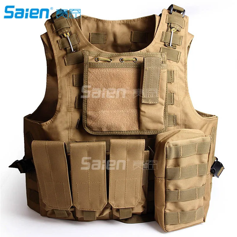 Tactical Airsoft Paintball Combat  Swat Assault Army Police Vest for Outdoor Hunting Shooting CS games fishing