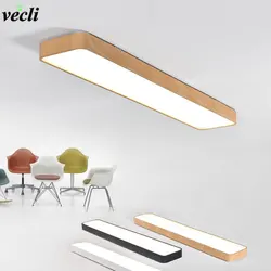 Modern LED Ceiling Lights Black White Square Office Light With ceiling lamp aisle bedroom home lighting light fixtures