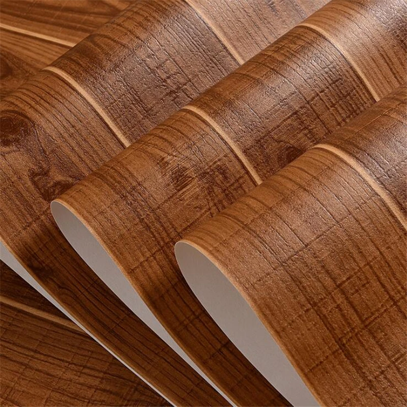 

Beibehang Simulated Wooden Striped Wooden Floor 3d Wallpaper Restaurant Living Room Bedroom Background wallpaper for walls 3 d