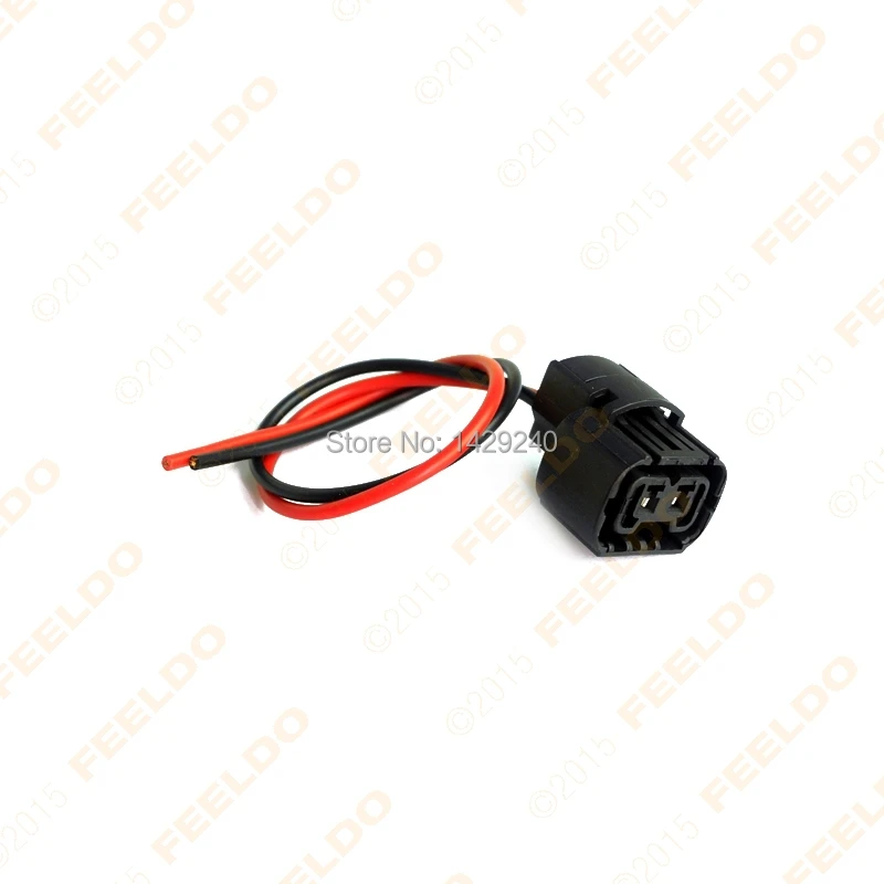 FEELDO 1pc Car 5202 H16 2504 PS24W 5201 Bulbs Female Connector For Fog Lights Wiring Pigtail Harness #CA965