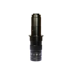 0.7X~4.5X Magnification Zoom C-Mount 180X Objective Lens with 0.5X barlow for Microscope Camera Mobile Repair Soldering