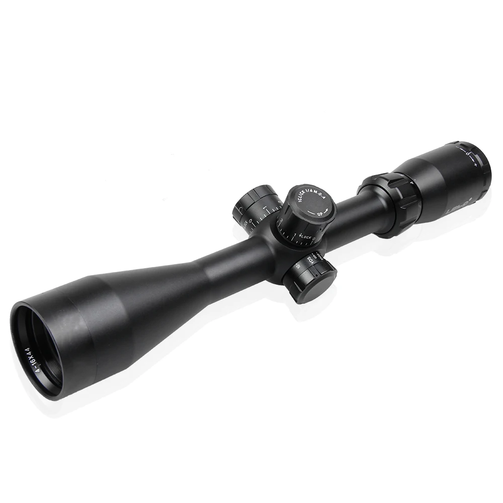 LEBO 4-16X44SP P4  Optical Sight Side adjustment button second focal plane air gun scope 2 pairs of lens covers can be replaced