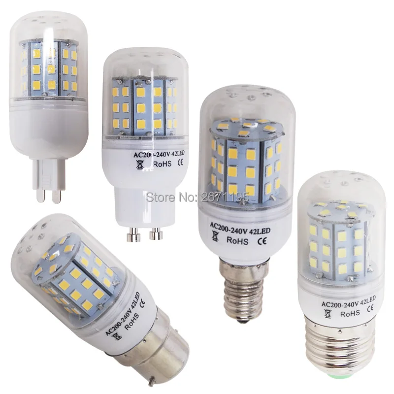 

Светодиодная лампа-Кукуруза e27 e14 e12 b22, 5730 smd, 2835 SMD, 220 В, свеча e14, светодиодная лампочка, холодный белый, теплый белый свет GU10 G9