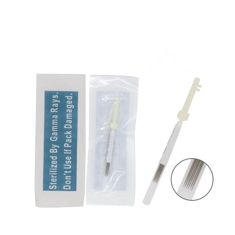 Tattoo needle Disposable Sterilized Tattoo Permanent Makeup Needles Tips for Micropigmentation