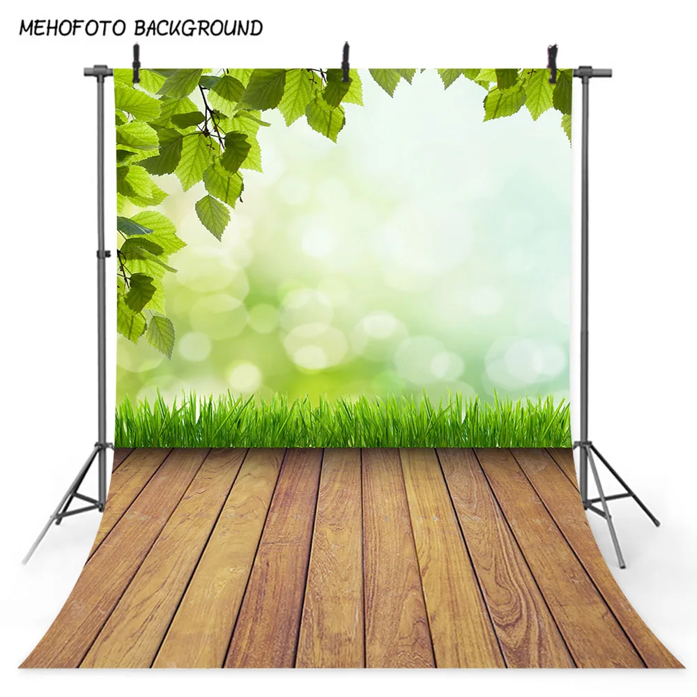 

Wood Floor Backdrop for Photography Spring Scenery Photo Background Newborn Baby Art Photo Backdrops Bokeh Decor 391