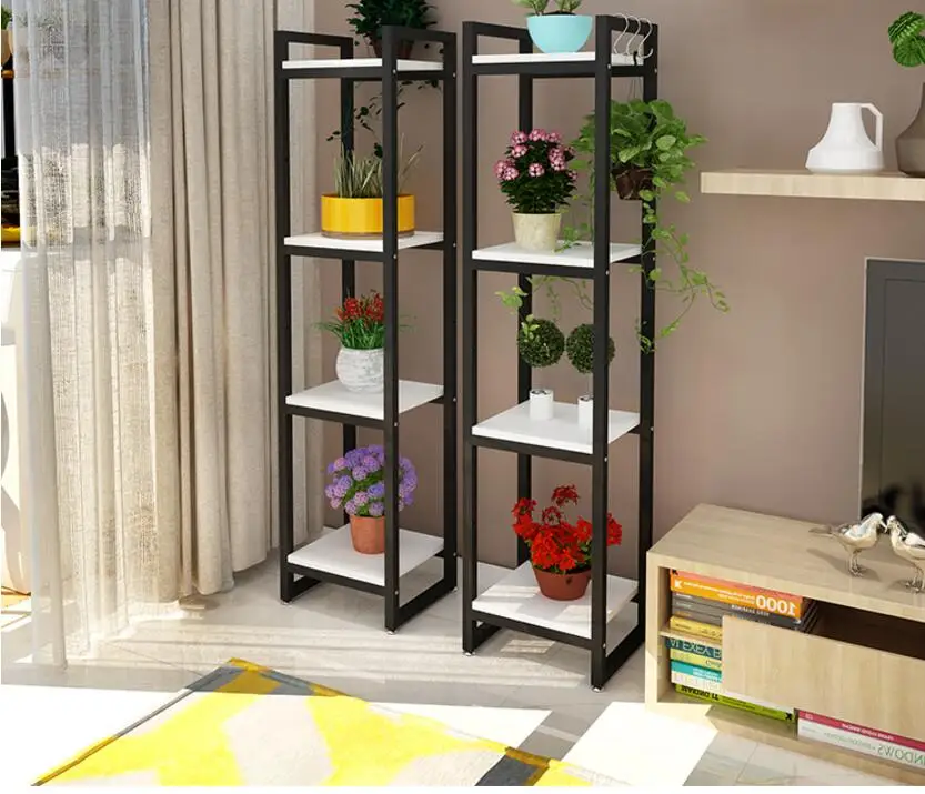 

Fleshy flower rack small household goods rack sitting room balcony tieyi multi - layer floor plant pot plants shelf