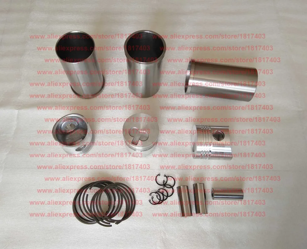 Yangdong Y480G-04005 Piston + Y480G-01003 Cylinder sleeve + Y480G-040011 piston ring + Piston pin, Y380T swirl chamber engine