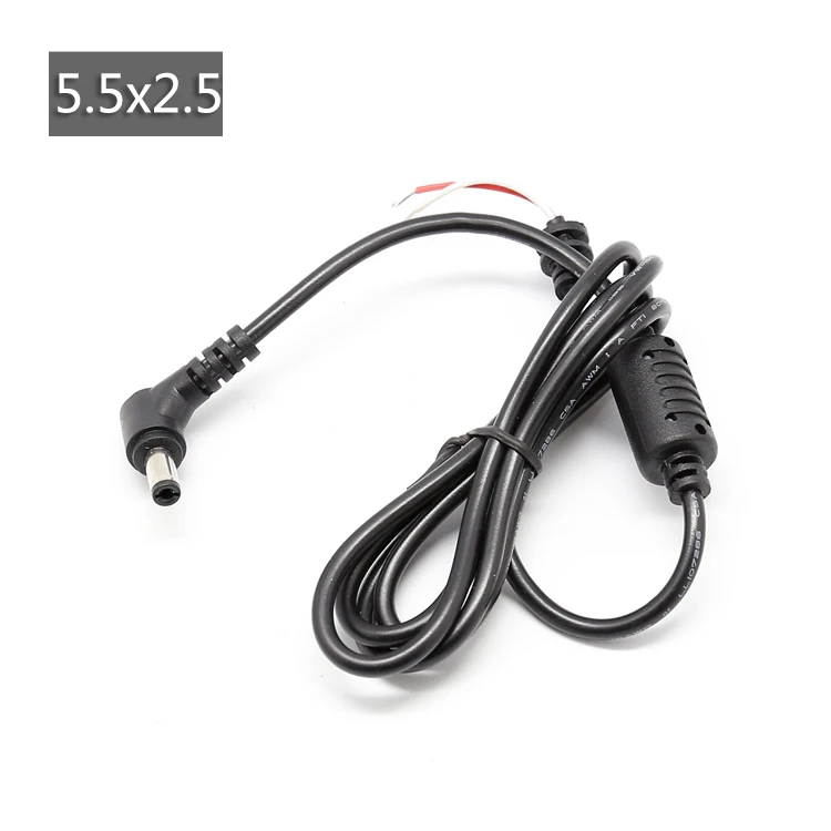 1PCS 1.2m DC 5.5 x 2.5 5.5*2.5mm Power Supply Plug Connector With Cord / Cable For Toshiba Asus Lenovo Laptop Adapter