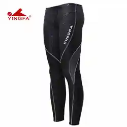 Yingfa Sharkskin Racing Training Swimwear Full Leg Swim Pants Tights chlorine resistant training mens long swimming trunks