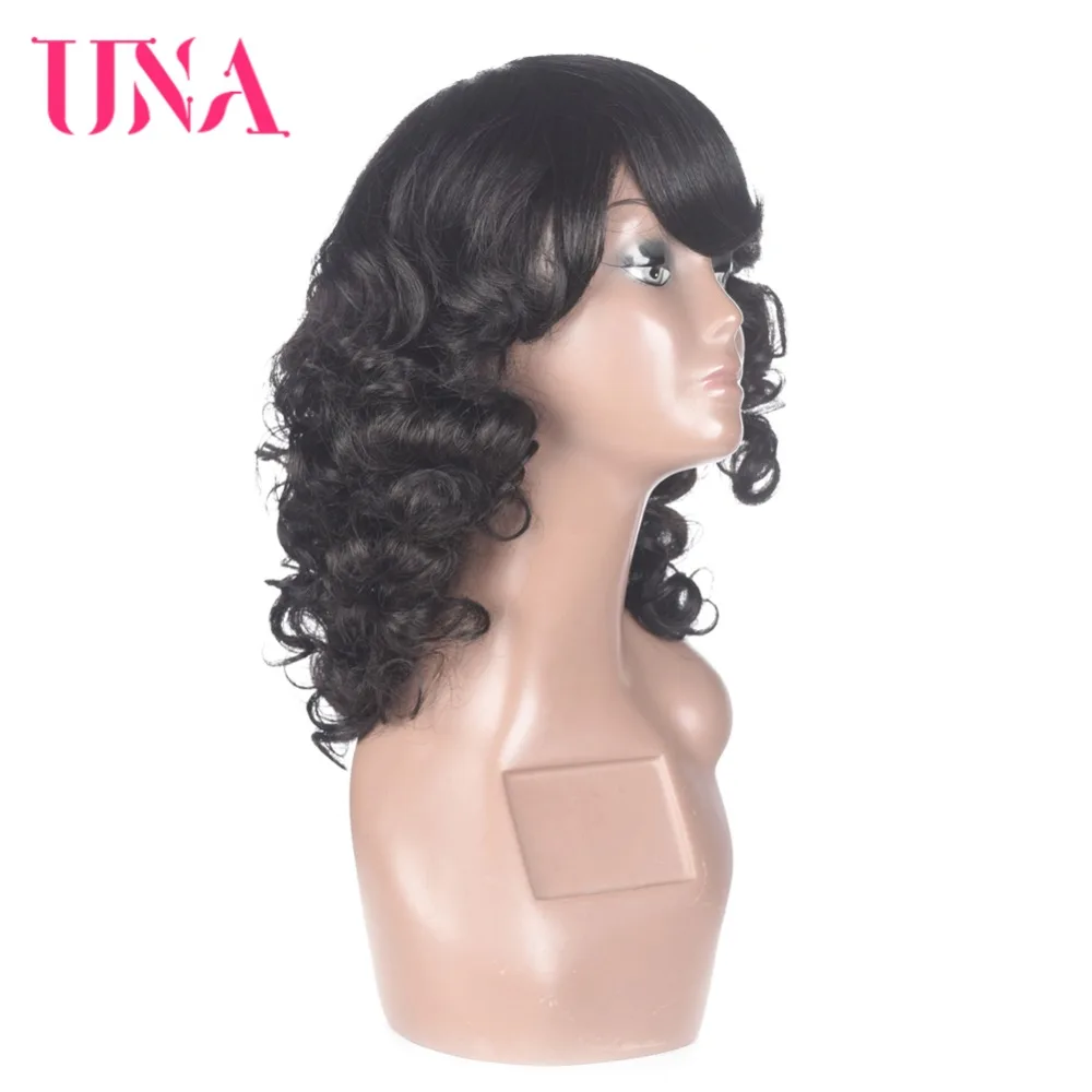 UNA Human Hair Wigs For Women Remy Human Hair 150% Density Water Wave Human Hair Wigs Malaysian Hair Wigs 12