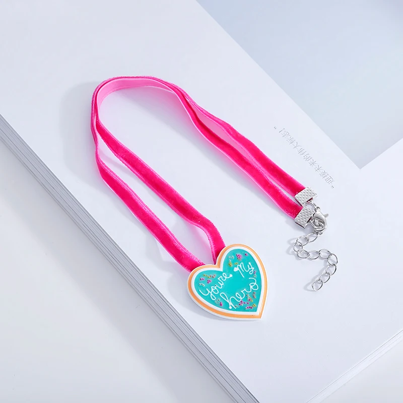 Hanreshe You Are My Hero Necklace Pendant Punk Jewelry Party Women Long Red Rope Chain Charm Choker Necklaces Name Girl Gift