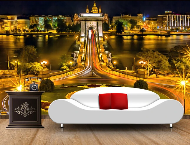 

Custom wallpaper photo, Budapest, Hungary, the city of the living room for the living room bedroom TV background wall paper