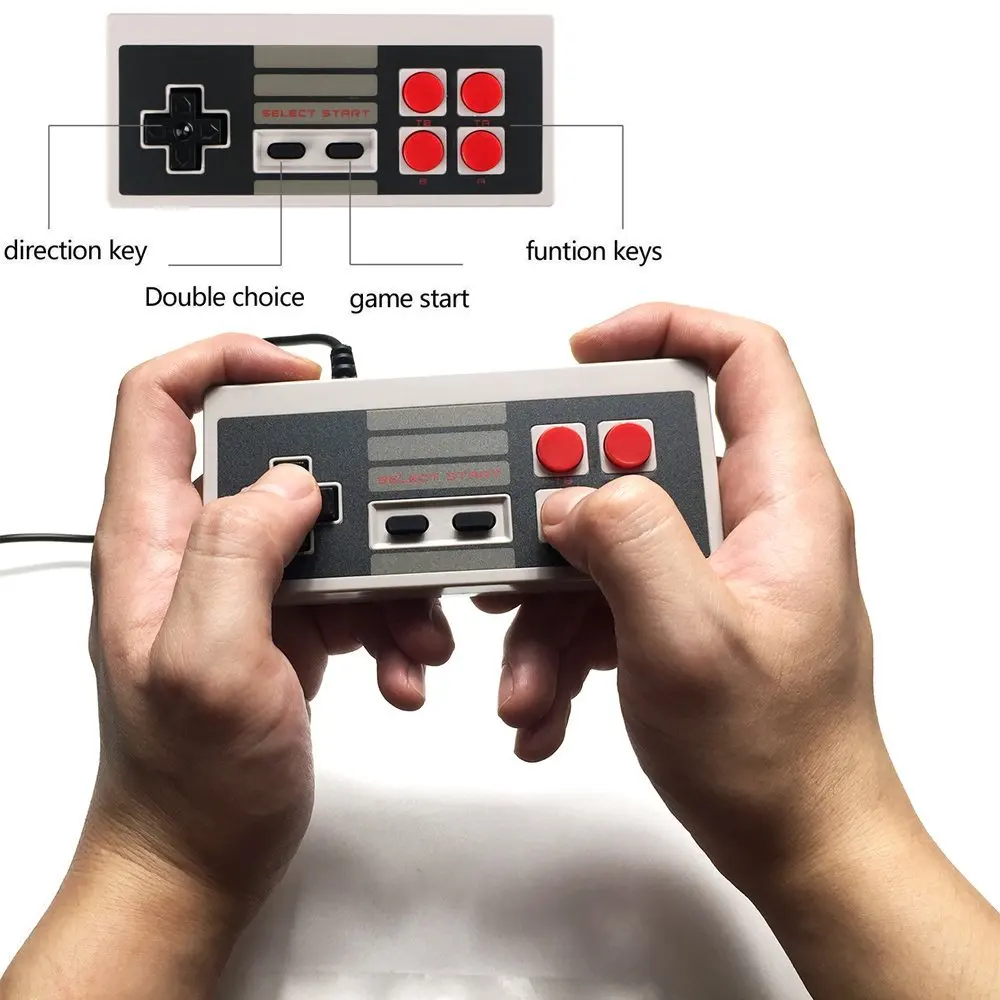 عصا تحكم في ألعاب الفيديو بأربعة أزرار لـ NES JoyStickfor NES NTSC لألعاب Coolbaby 600 500 620