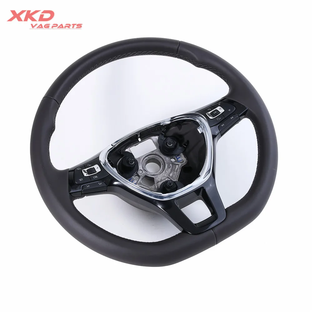 

Light Brown Multifunction Steering Wheel With Cruise Fit For VW Jetta MK6 New Tiguan 5TD 419 091 D LJQ 6C0 419 091 5TA419091