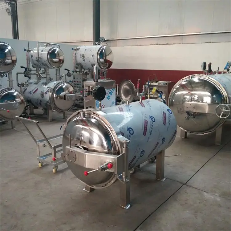 TUNGGAL-Deck Suhu Tinggi Canned Food Fruit Vegetable Minuman Autoclave Sterilisasi Uap