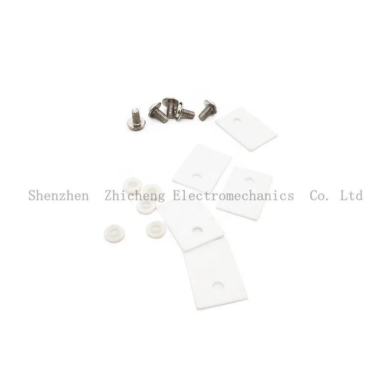 5Pcs TO-220 TO220 1x14x20mm Ceramic Transistor Triac Thyristor Insulator Insulation Protection mica