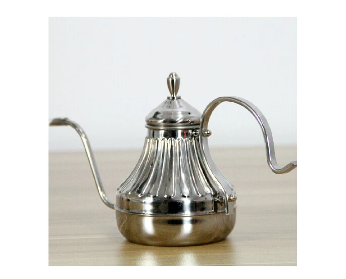 Chaleira de café com bico longo de aço inoxidável, bule para café, chá e café, chaleira para gotejamento, pescoço de ganso