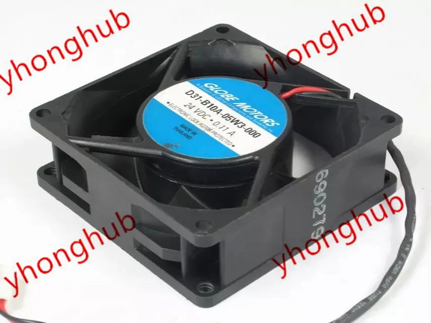 

NMB-MAT D31-B10A-05W3-000 DC 24V 0.11A 2-Wire 80X80X25mm Server Cooling Fan