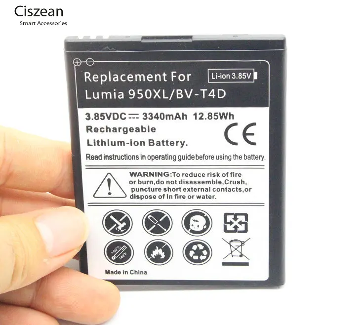 Reemplazo de batería Ciszean 3340 mAh para Microsoft Nokia Lumia 950 XL y RM-1118/RM-1116: Evaluación completa y recomendación real