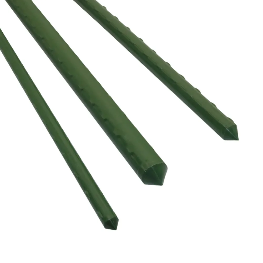 3Pcs Garden Stakes Coated Steel Plant Pole For Fixing Trees And Plants Tomato Sticks Supports For Potted Yard Plant Support