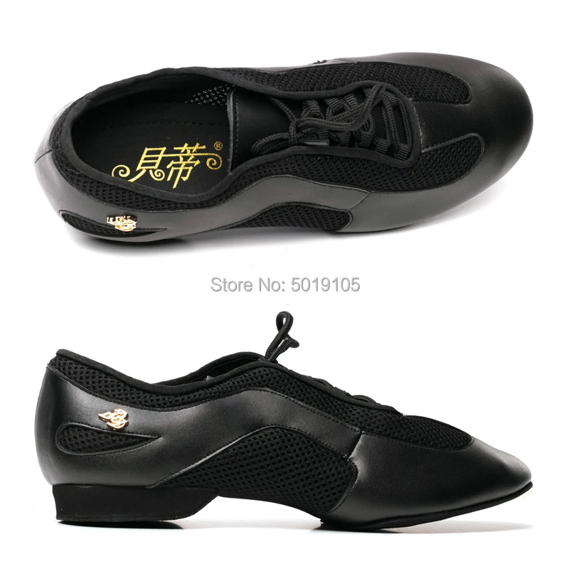 2019 New Unisex ballroom BD dance shoes Teaching Training Shoes flat Heel for men and women Latin Salsa Dancing shoes Split Sole