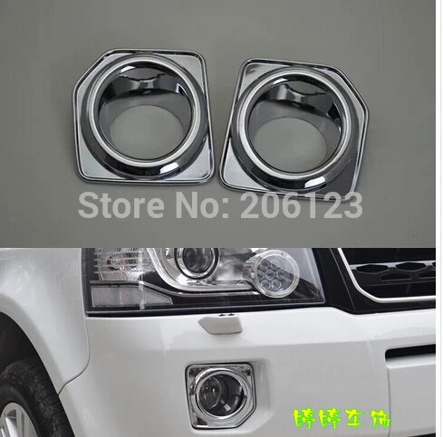 

2pcs For Land Rover Freelander 2 2013 - 2015 Chrome Front Fog Light Lamp Cover Trims