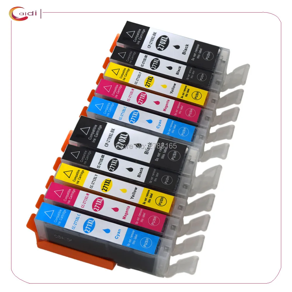 10Pack Compatible PGI-270BK C LI-271XL Ink cartridge for canon PIXMA MG5720 MG5721 MG5722 MG8620 MG8621 MG8622 Printer