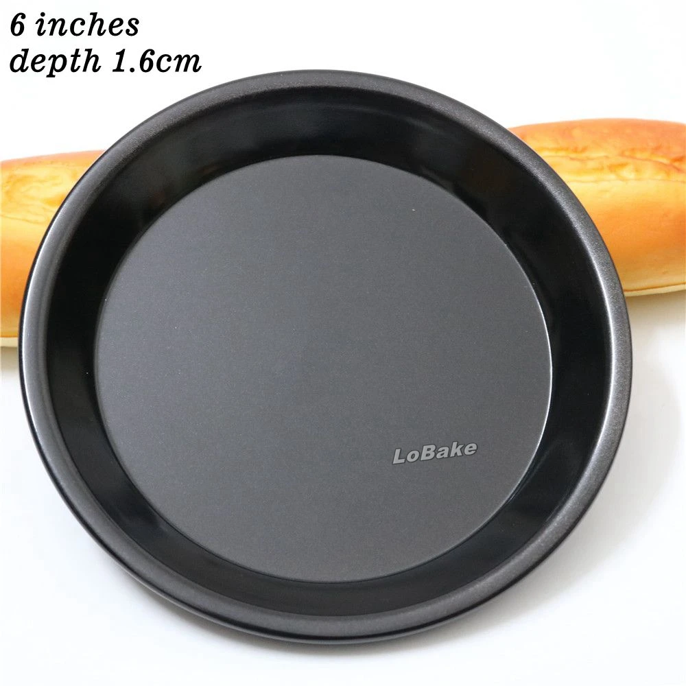 6, 7, 8, 9, 10 inches 1.6-1.9cm depth nonstick coating aluminium round shape pizza pans stones set pie pancake cheesecake mold