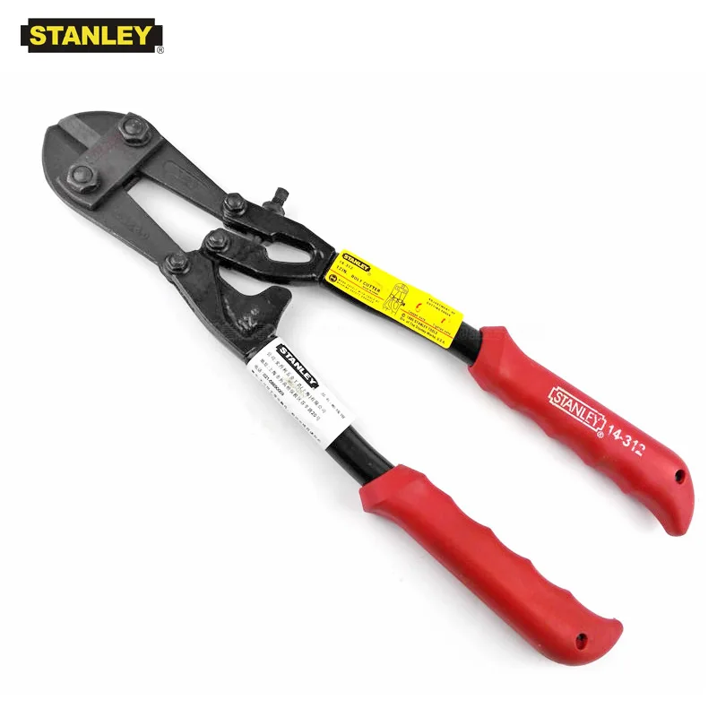 

Stanley 1-piece 8" 12" 14" 18 inch 24" 30" 36 in. alloy bolt cutter cutters non-slip handle labor saving Cr-Mo forged blade